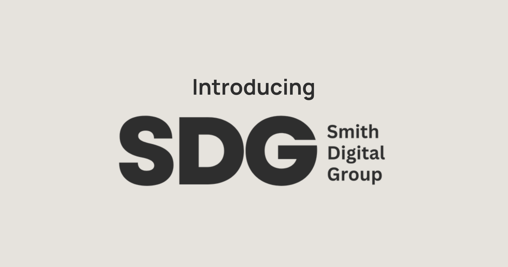 Introducing SDG and Why We Are Launching A HoldCo Nowbound